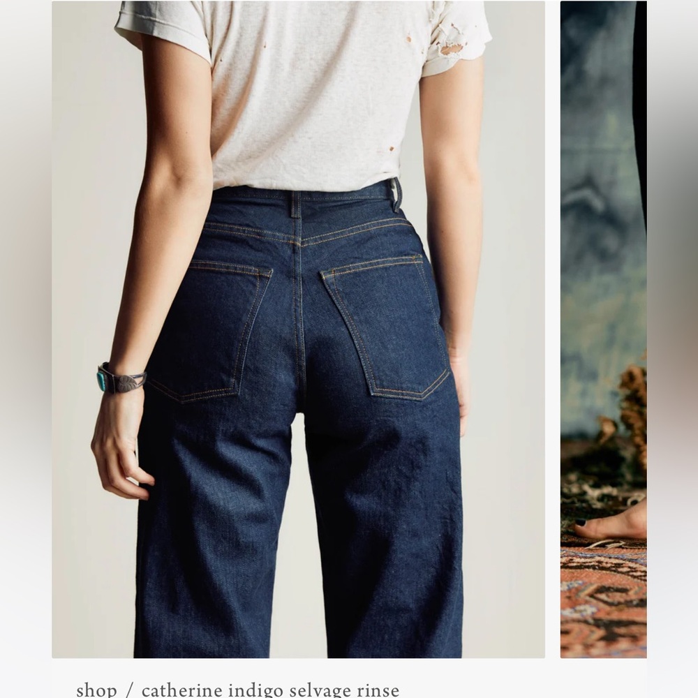 Imogene and Willie Catherine Selvage Indigo Jean